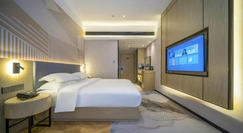 Bed in Borrman Hotel Zhangzhou Baolong Plaza Bed in Borrman Hotel Zhangzhou Baolong Plaza