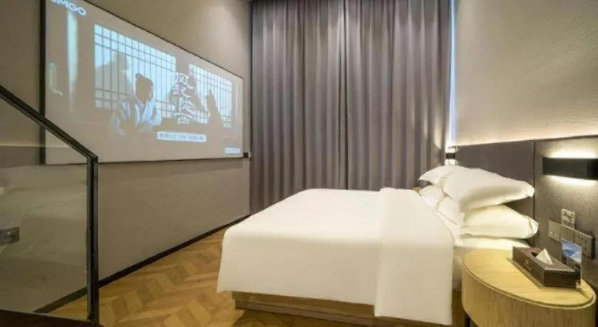 Bed in Borrman Hotel Zhangzhou Baolong Plaza