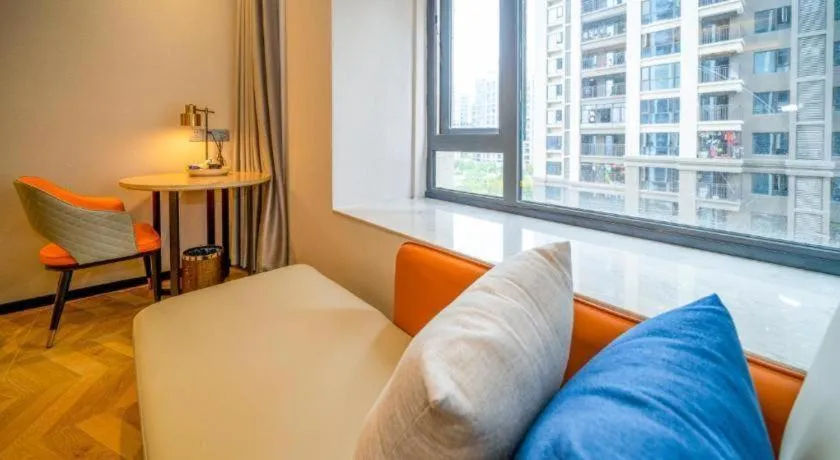 Bed in Borrman Hotel Zhangzhou Baolong Plaza