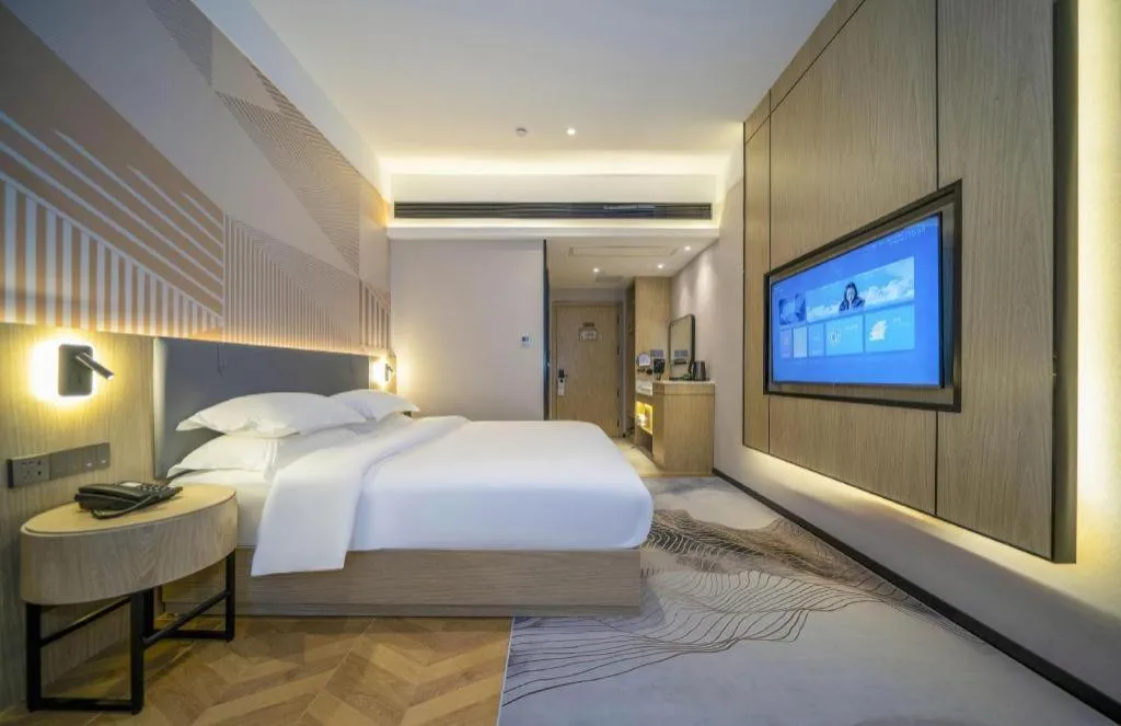 Bed in Borrman Hotel Zhangzhou Baolong Plaza