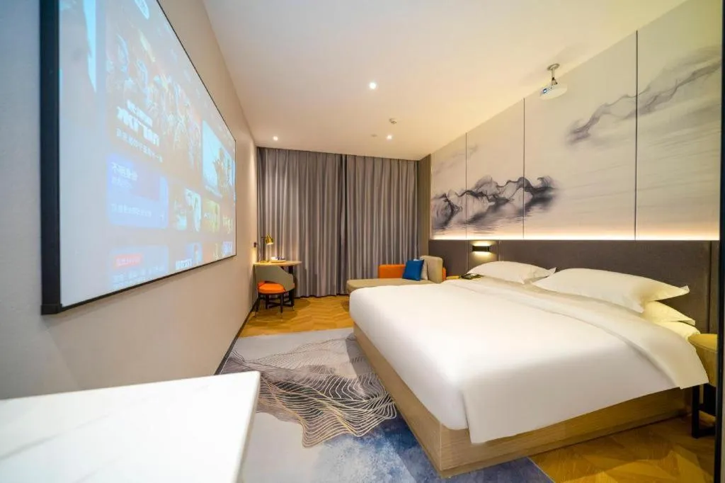 Bed in Borrman Hotel Zhangzhou Baolong Plaza