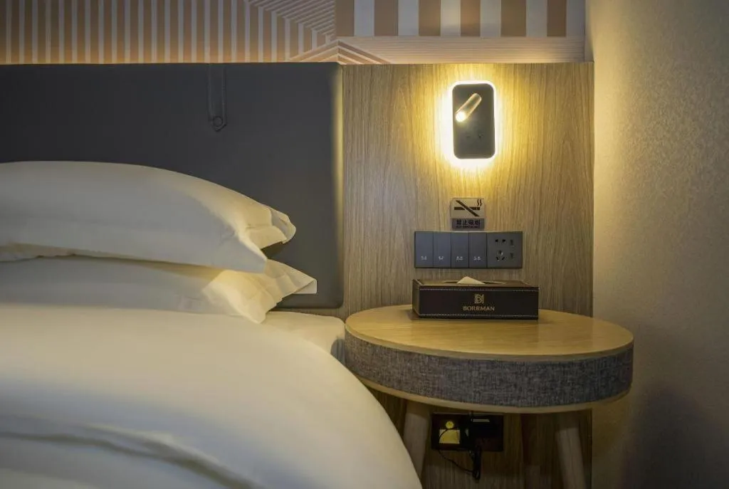 Bed in Borrman Hotel Zhangzhou Baolong Plaza
