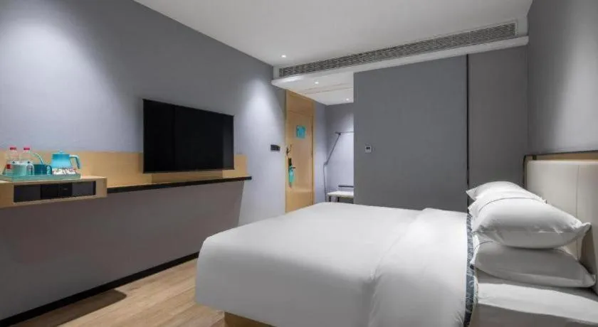 Bed in City Comfort Inn Jingjiang Zhongzhou Road Yushuiwan