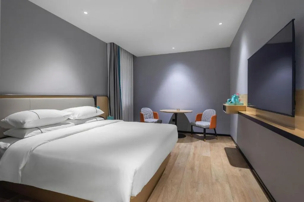 Bed in City Comfort Inn Jingjiang Zhongzhou Road Yushuiwan