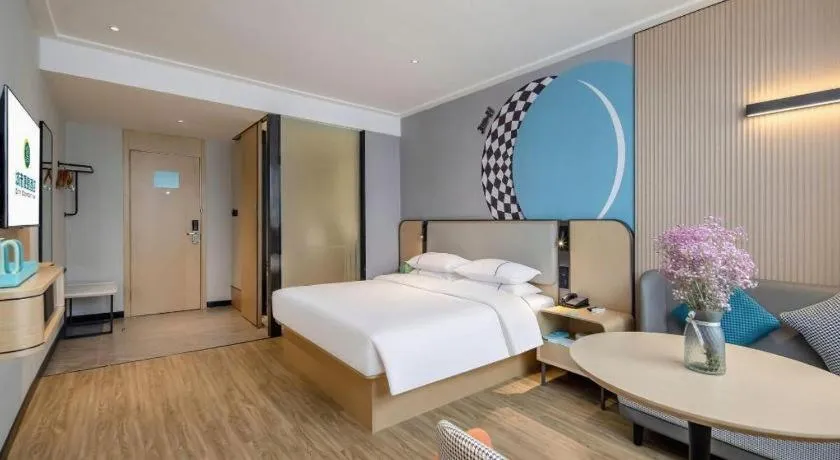 Bed in City Comfort Inn Jingjiang Zhongzhou Road Yushuiwan