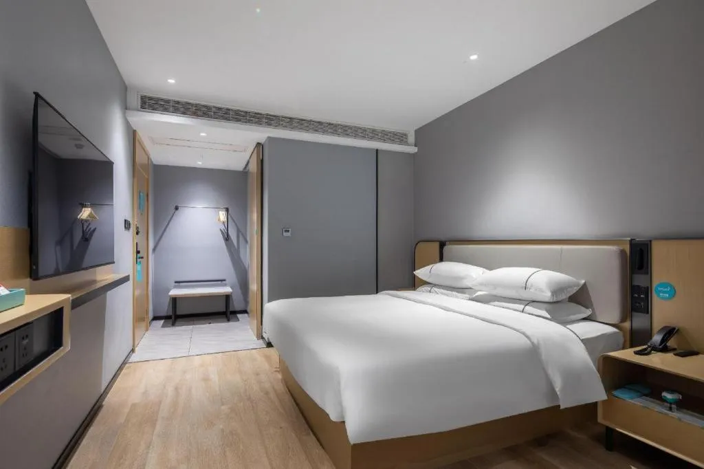 Bed in City Comfort Inn Jingjiang Zhongzhou Road Yushuiwan