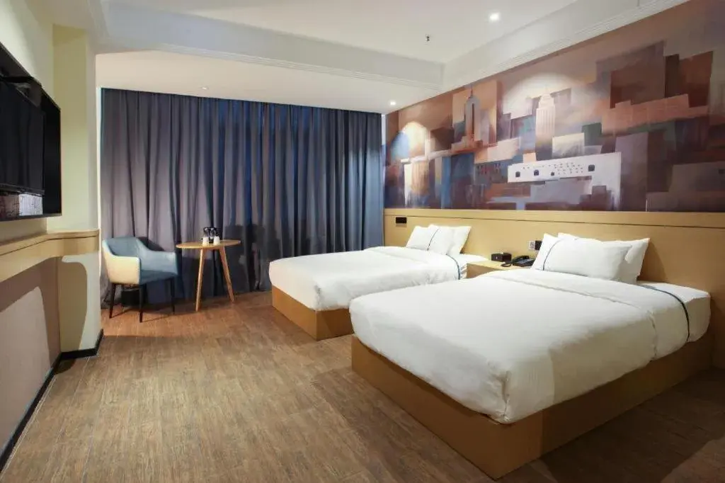 Bed in City Comfort Inn Nanping Jian'ou West Station Municipal Government Bed in City Comfort Inn Nanping Jian'ou West Station Municipal Government