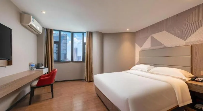 Bed in Borrman Hotel Zhongshan Lihe Plaza