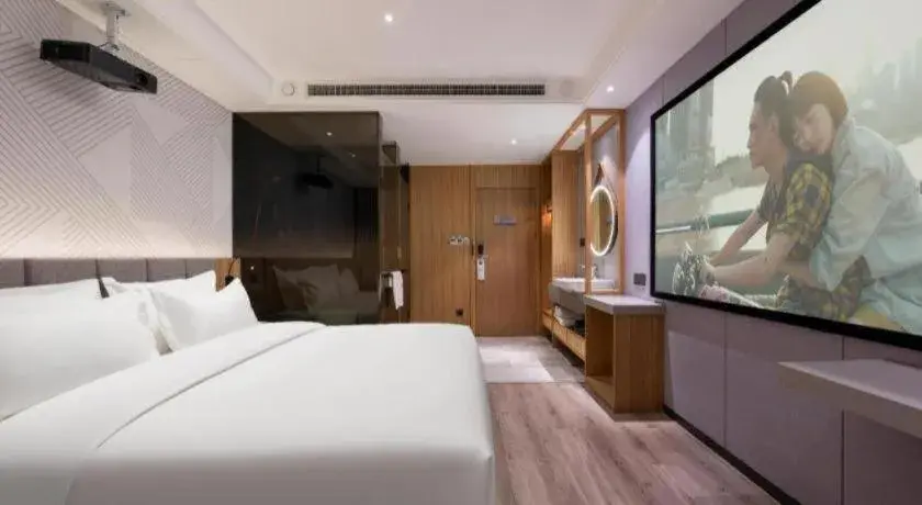 Bed in Borrman Hotel Beijing Guomao Jinsong Metro Station Bed in Borrman Hotel Beijing Guomao Jinsong Metro Station