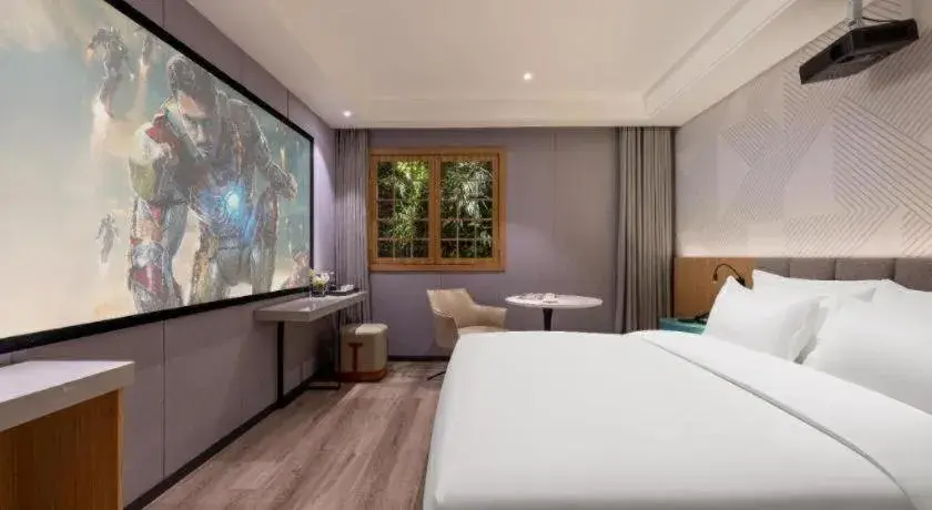 Bed in Borrman Hotel Beijing Guomao Jinsong Metro Station Bed in Borrman Hotel Beijing Guomao Jinsong Metro Station