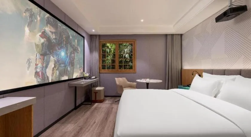 Bed in Borrman Hotel Beijing Guomao Jinsong Metro Station