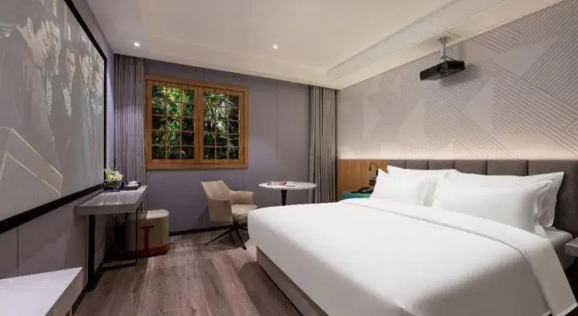 Bed in Borrman Hotel Beijing Guomao Jinsong Metro Station Bed in Borrman Hotel Beijing Guomao Jinsong Metro Station