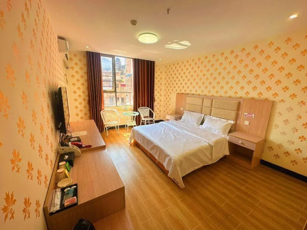 Bed in Borrman Hotel Lipu Central Plaza