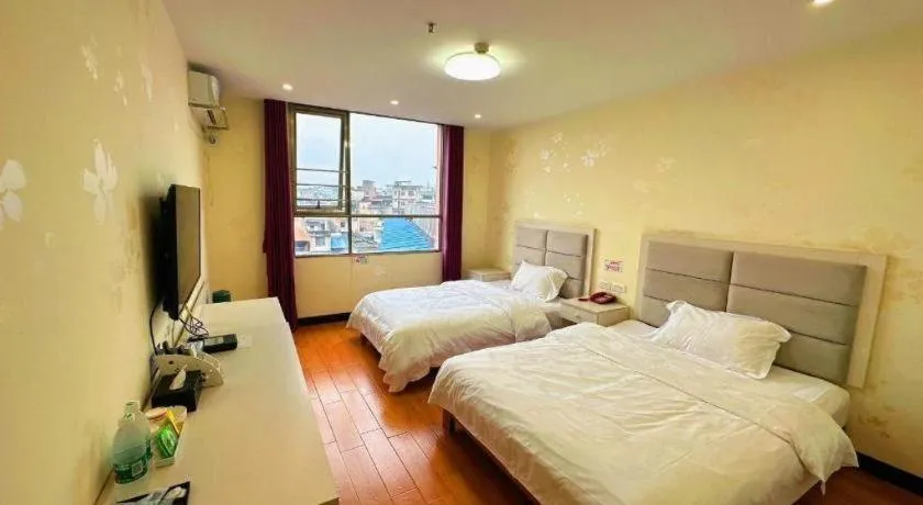 Bed in Borrman Hotel Lipu Central Plaza