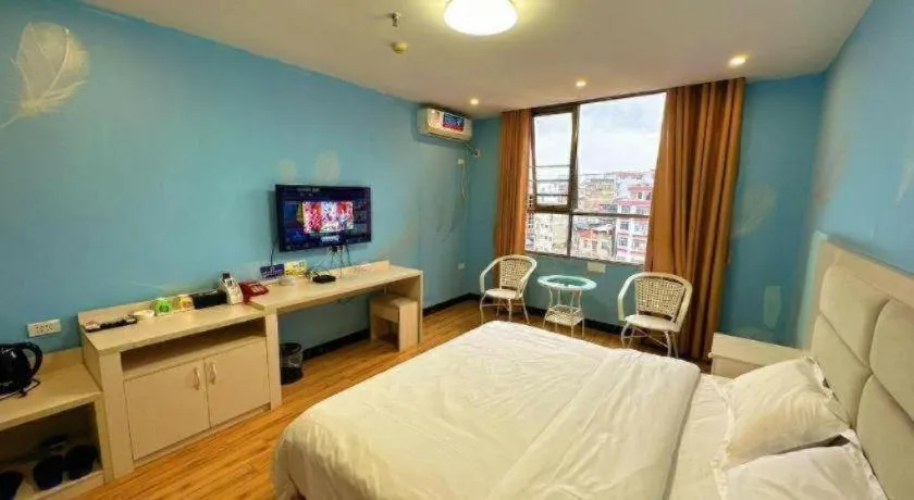 Bed in Borrman Hotel Lipu Central Plaza