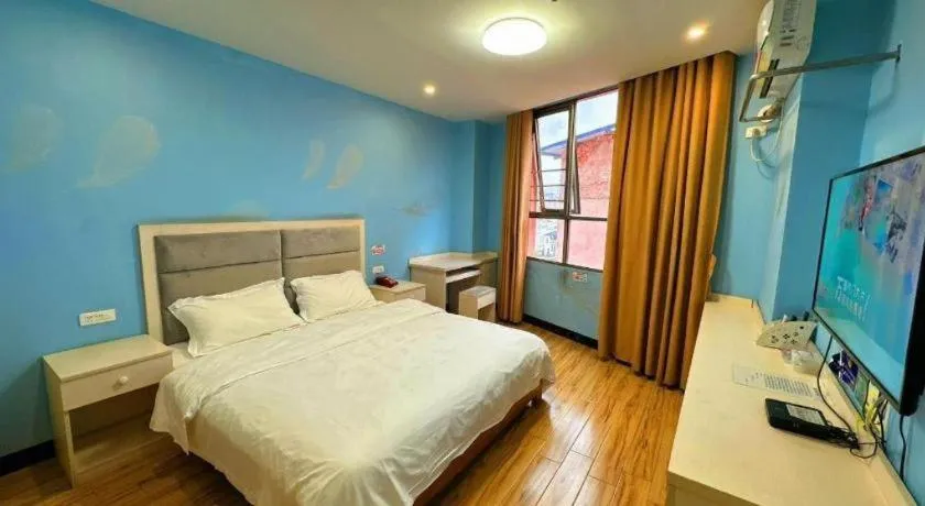 Bed in Borrman Hotel Lipu Central Plaza