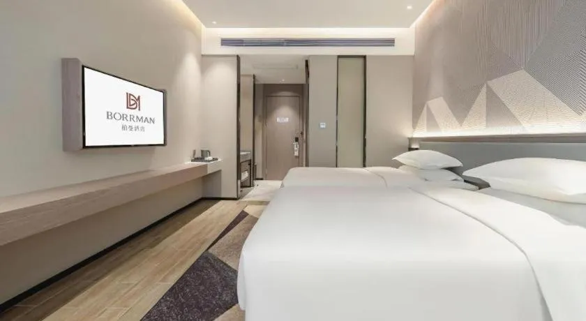 Bed in Borrman Hotel Fangchenggang Shangsi Zhonghua Road