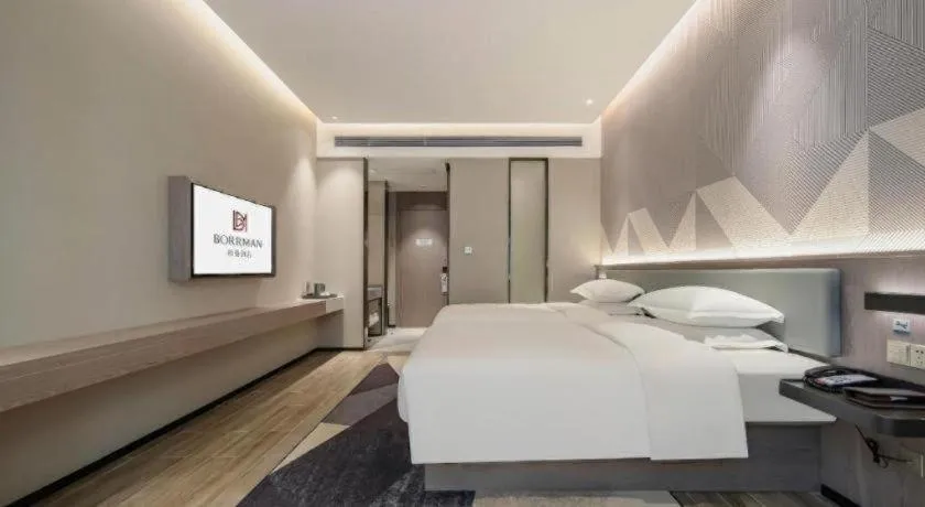 Bed in Borrman Hotel Fangchenggang Shangsi Zhonghua Road