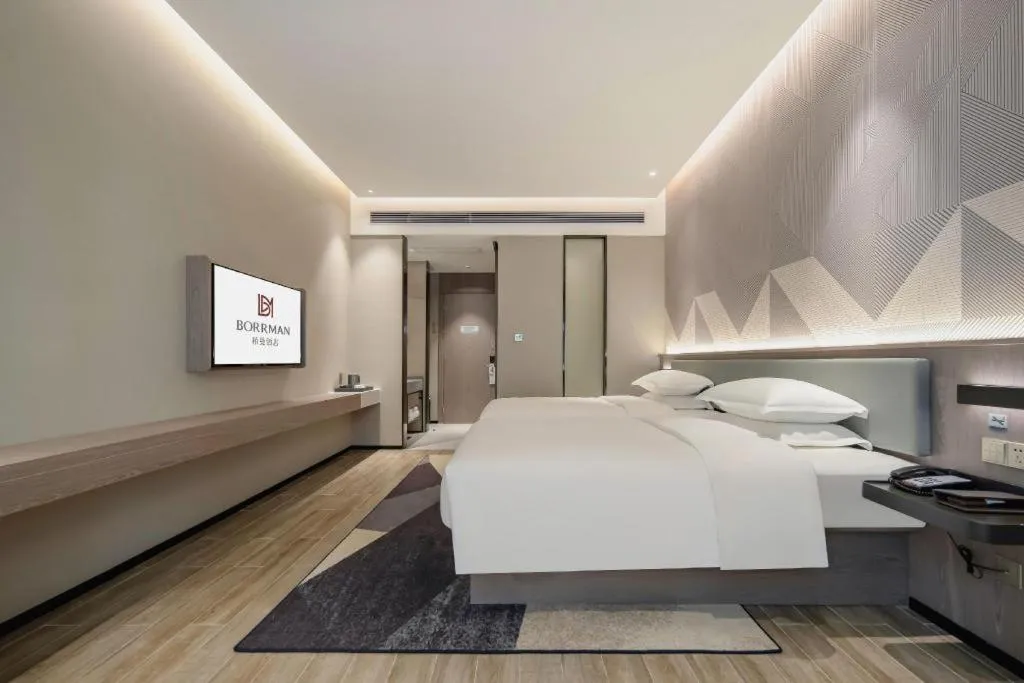 Bed in Borrman Hotel Fangchenggang Shangsi Zhonghua Road