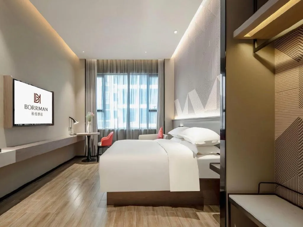 Bed in Borrman Hotel Fangchenggang Shangsi Zhonghua Road