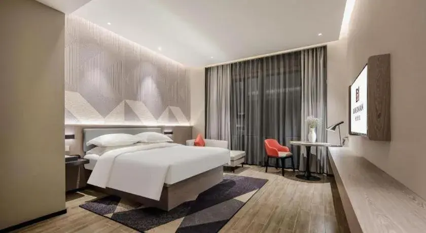 Bed in Borrman Hotel Fangchenggang Shangsi Zhonghua Road Bed in Borrman Hotel Fangchenggang Shangsi Zhonghua Road