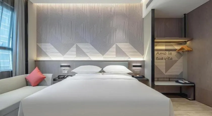 Bed in Borrman Hotel Fangchenggang Shangsi Zhonghua Road