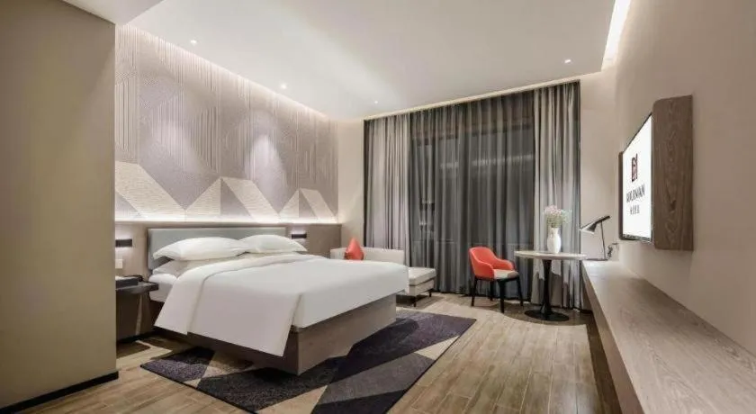 Bed in Borrman Hotel Fangchenggang Shangsi Zhonghua Road