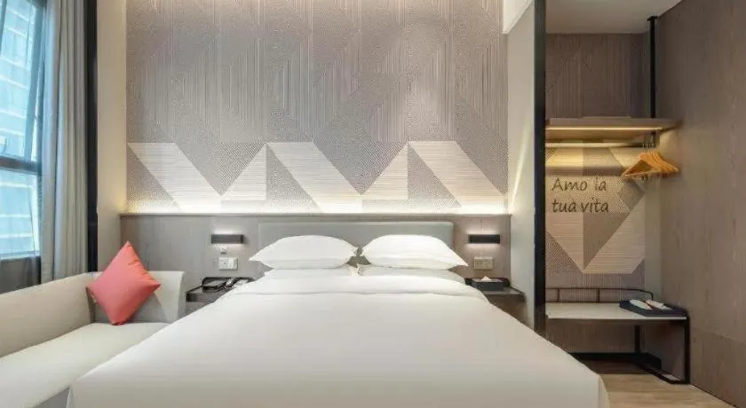 Bed in Borrman Hotel Fangchenggang Shangsi Zhonghua Road