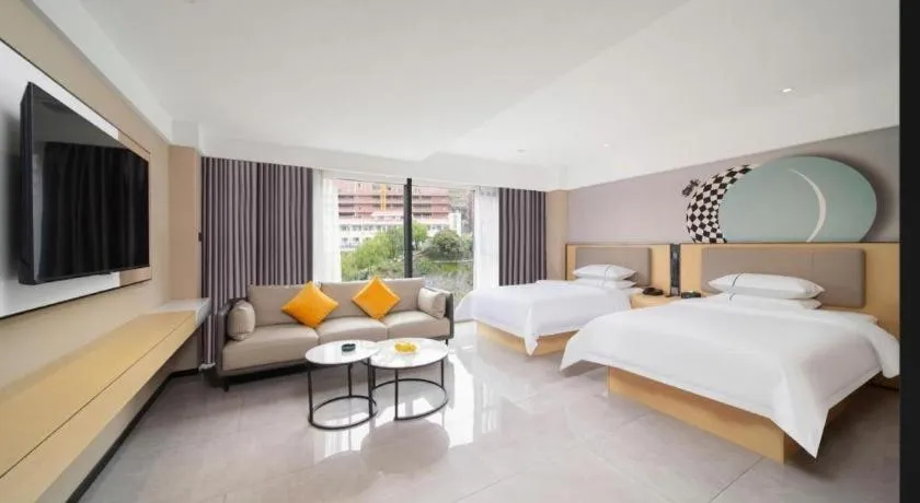 Bed in City Comfort Inn Badong Passenger Transport Center