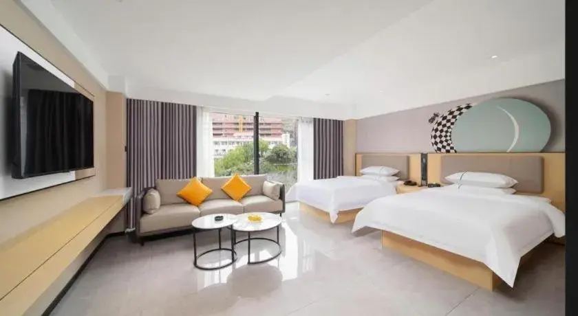 Bed in City Comfort Inn Badong Passenger Transport Center Bed in City Comfort Inn Badong Passenger Transport Center