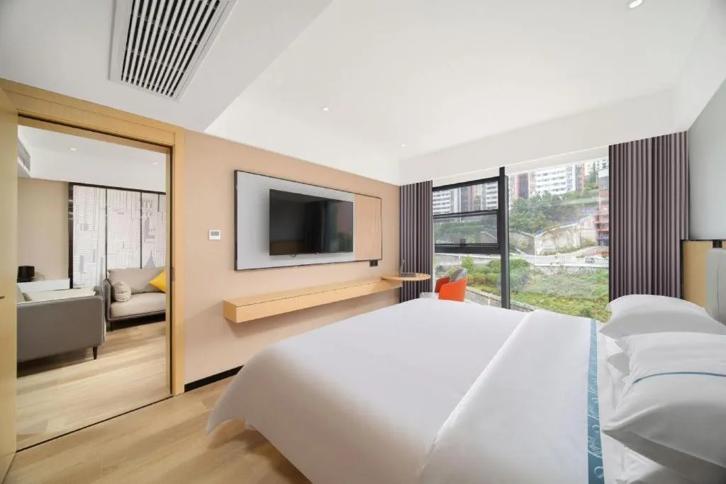 Bed in City Comfort Inn Badong Passenger Transport Center