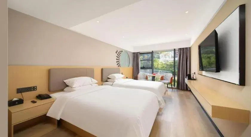 Bed in City Comfort Inn Badong Passenger Transport Center Bed in City Comfort Inn Badong Passenger Transport Center