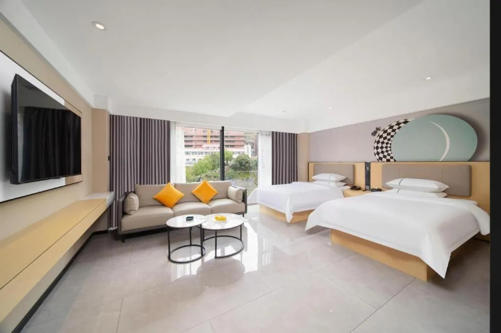 Bed in City Comfort Inn Badong Passenger Transport Center