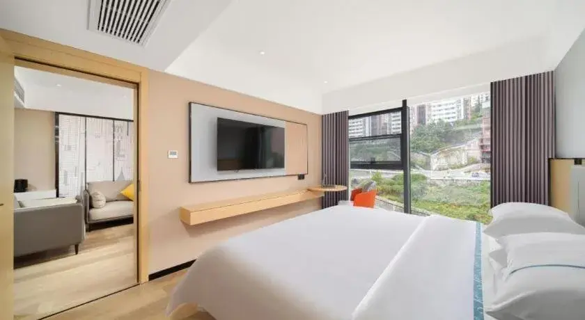 Bed in City Comfort Inn Badong Passenger Transport Center Bed in City Comfort Inn Badong Passenger Transport Center