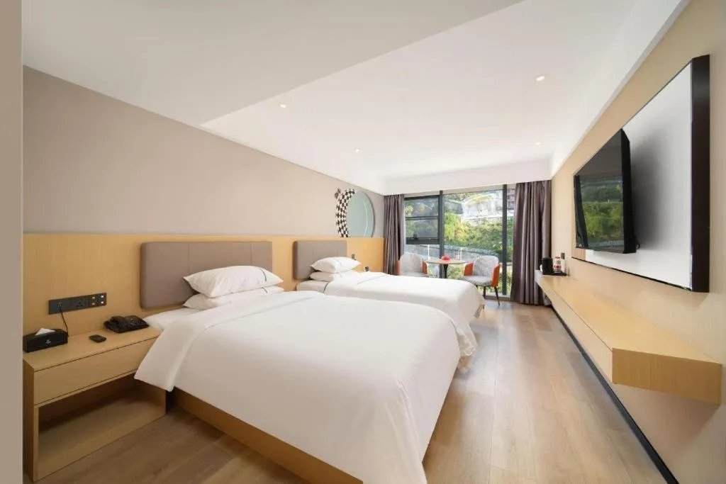 Bed in City Comfort Inn Badong Passenger Transport Center