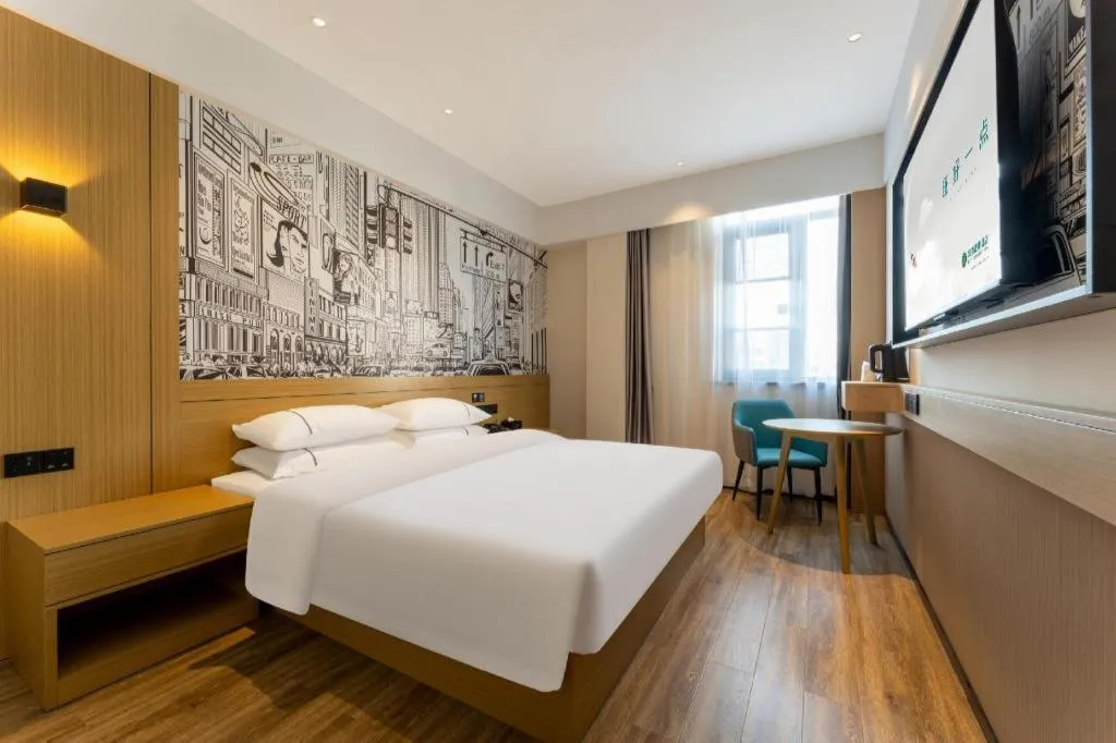 Bed in City Comfort Inn Wuhan Dongxihu Tianyuan Avenue