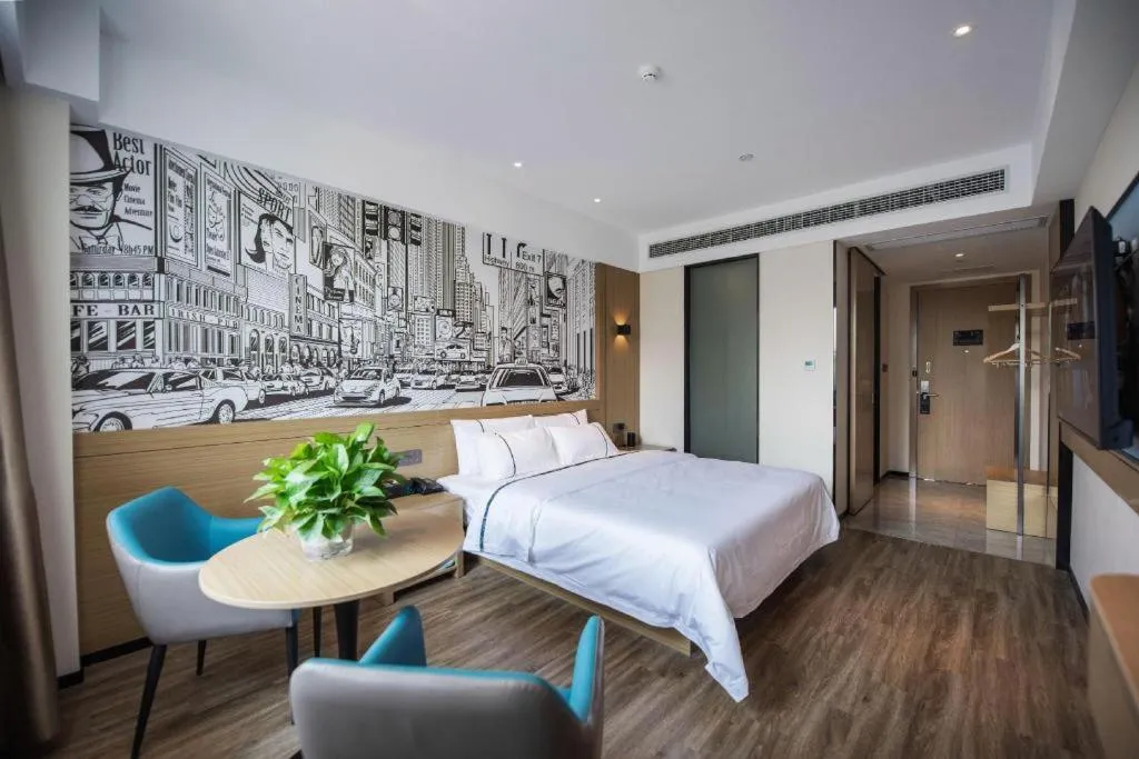 Bed in City Comfort Inn Ezhou Wuyue Plaza