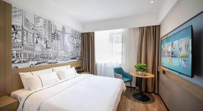 Bed in City Comfort Inn Ezhou Wuyue Plaza Bed in City Comfort Inn Ezhou Wuyue Plaza