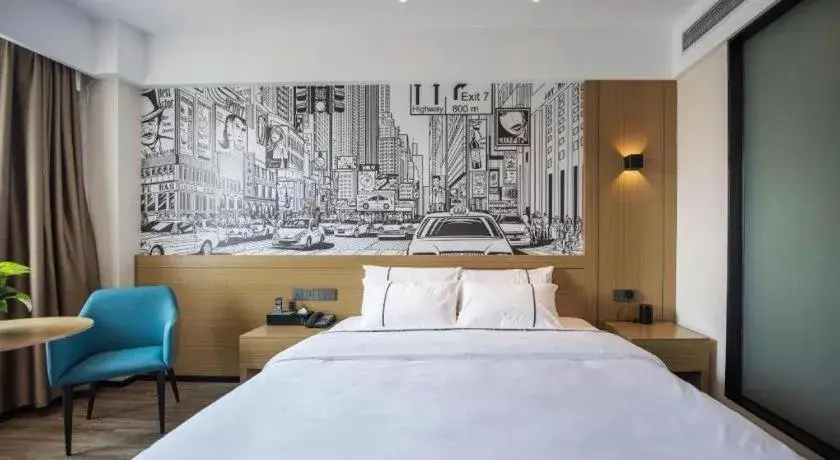 Bed in City Comfort Inn Ezhou Wuyue Plaza Bed in City Comfort Inn Ezhou Wuyue Plaza