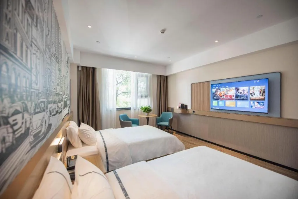 Bed in City Comfort Inn Ezhou Wuyue Plaza