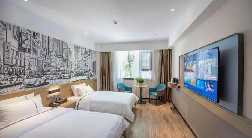 Bed in City Comfort Inn Ezhou Wuyue Plaza Bed in City Comfort Inn Ezhou Wuyue Plaza