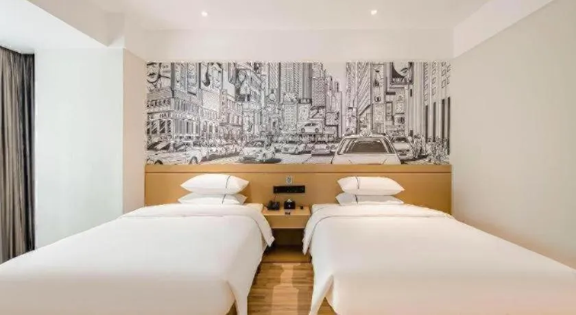 Bed in City Comfort Inn Nanning Puluowangsi