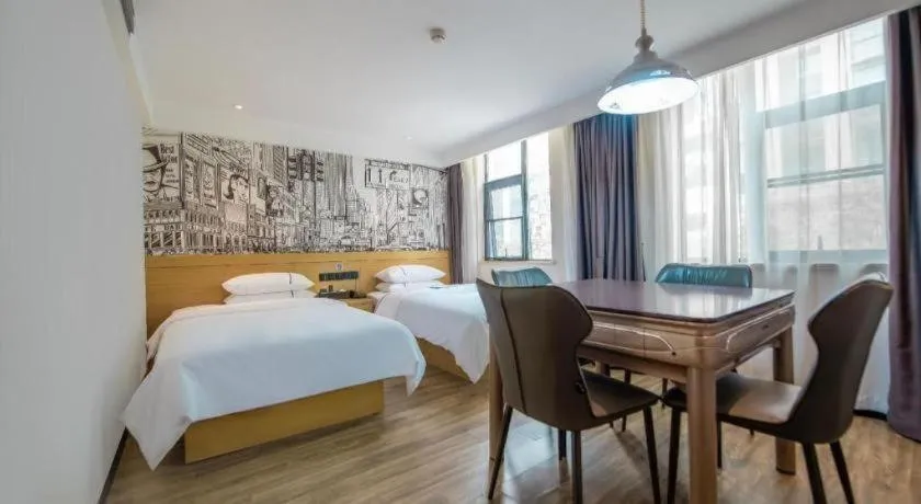 Bed in City Comfort Inn Yichang Zigui Three Gorges Dam Binhu