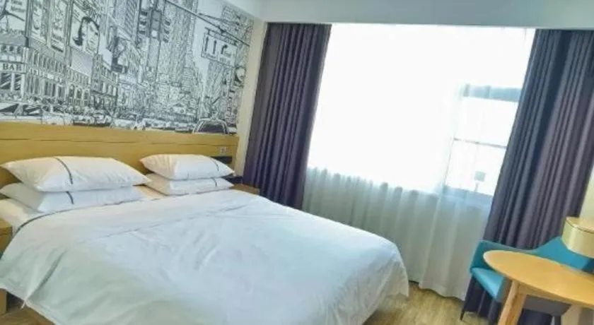 Bed in City Comfort Inn Yichang Zigui Three Gorges Dam Binhu