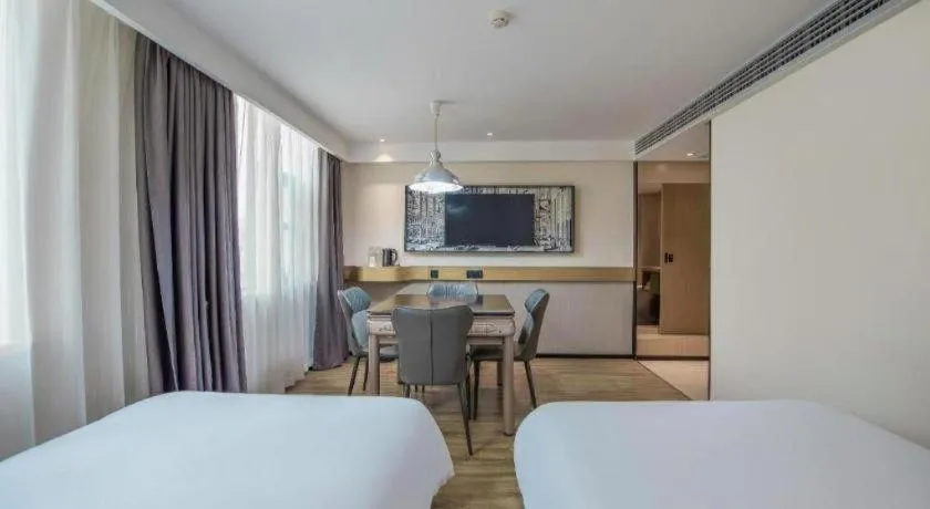 Bed in City Comfort Inn Yichang Zigui Three Gorges Dam Binhu