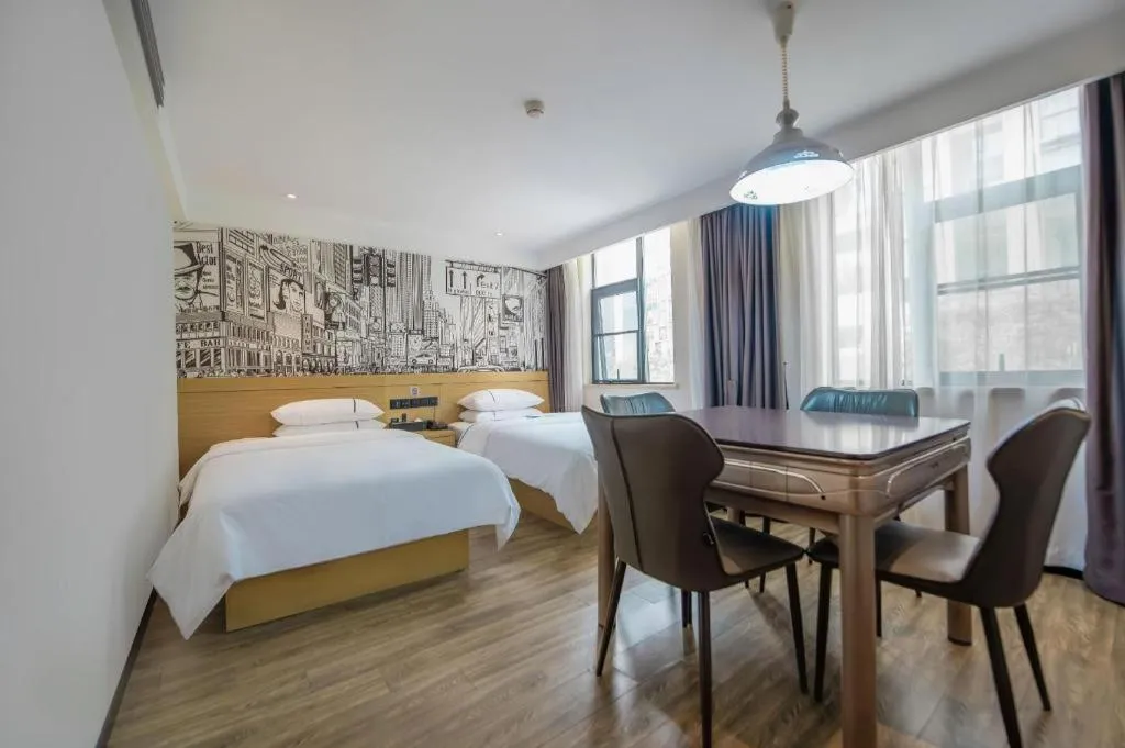 Bed in City Comfort Inn Yichang Zigui Three Gorges Dam Binhu