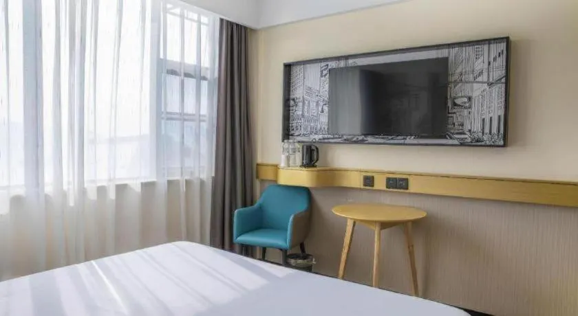 Bed in City Comfort Inn Yichang Zigui Three Gorges Dam Binhu