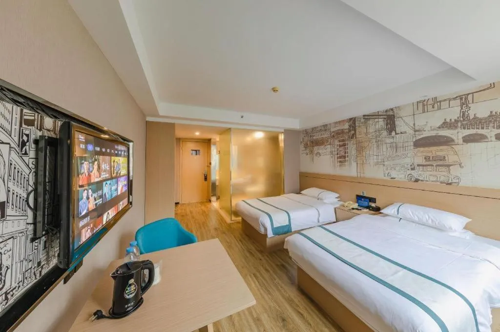 Bed in City Comfort Inn Beijing Capital Airport Shunyi Metro Station