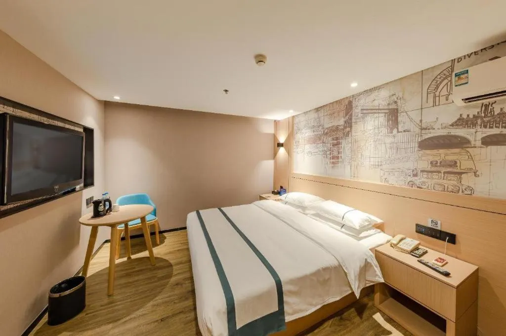 Bed in City Comfort Inn Beijing Capital Airport Shunyi Metro Station