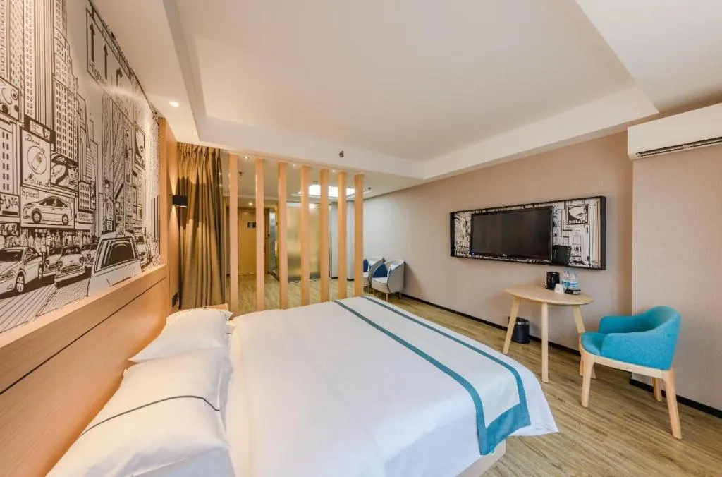 Bed in City Comfort Inn Beijing Capital Airport Shunyi Metro Station